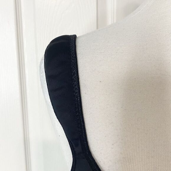 Ashley Stewart Butterfly Underwire Padded Bra Double Closure Size 42DDD Black - Picture 3 of 15